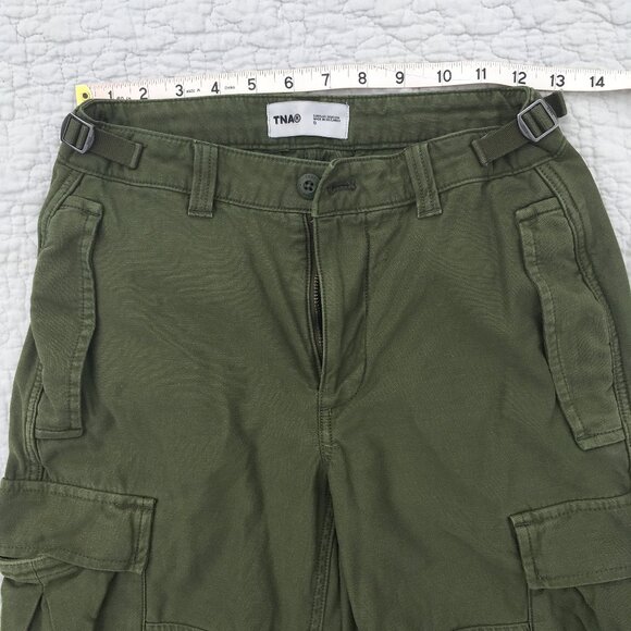 TNA Aritzia Supply Cargo Pant in Olive Green - Picture 5 of 7